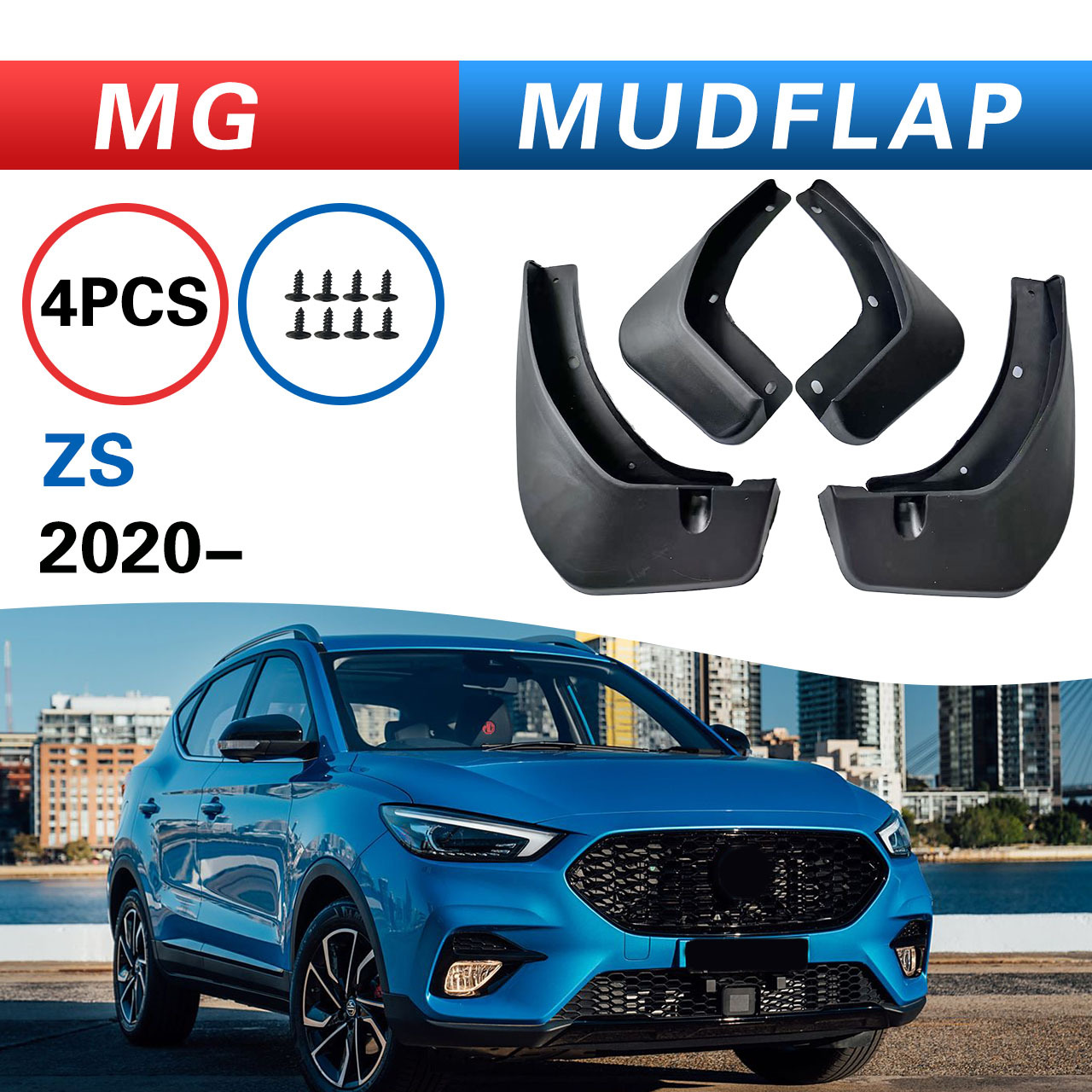 Mg Zs üçün palçıqlıq qoruyucu (2020-2023) — plastik ön qanad örtüyü