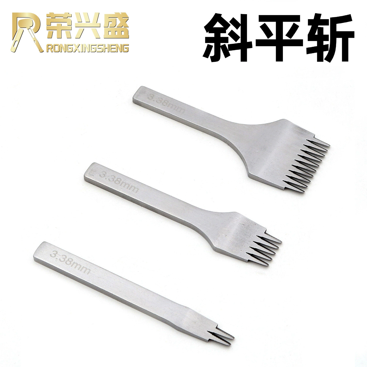 Кожаная художественная резьба по коже кожа DIY кожаные инструменты Французский косой плоский Чоп Расстояние между шестернями Европейская отбивная