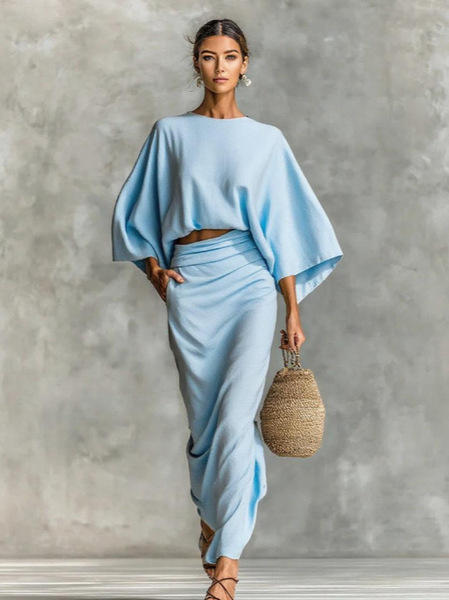 Elegant autumn pleated skirt