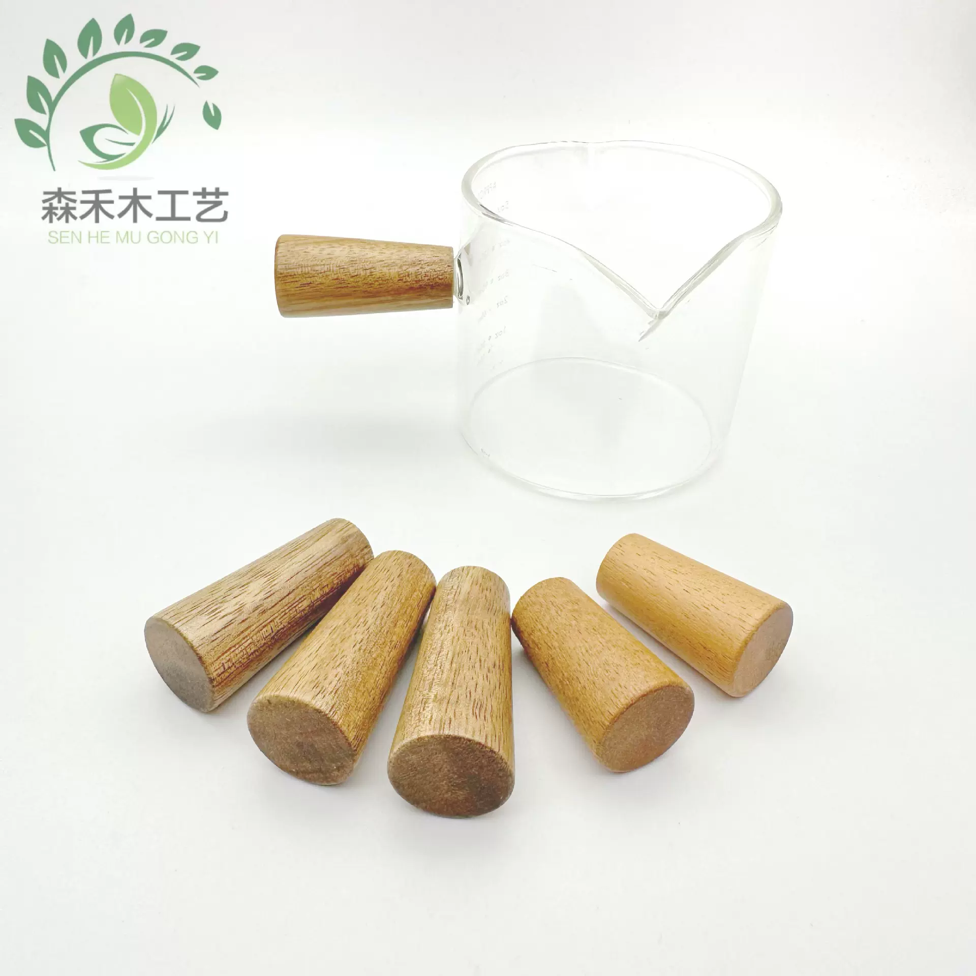 厂家直供日式相思木手柄 咖啡杯 奶盅侧手柄 实木小手柄