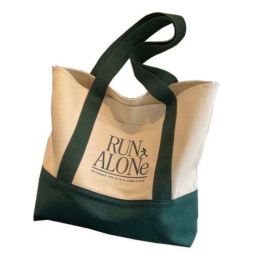 Canvas bag women's 2024 new large bag high school student large capacity shoulder bag versatile Korean version forest style outing bag
