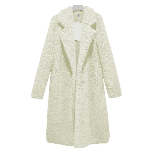 Cross-Border Amazon Popular Autumn and Winter Women's Wool Outwear Lapel Long-Sleeved Street Fashion Korean Style Loose-Fitting Women's Outwear