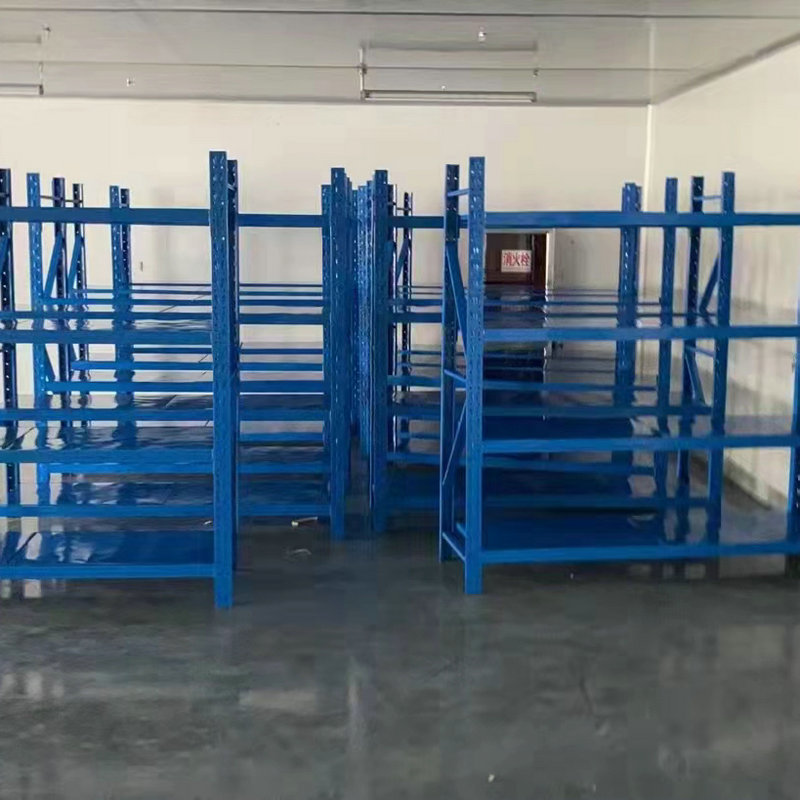 Estante de cuatro capas de almacenamiento en rack almacén doméstico ligero medio pesado engrosado estante de hierro Fujian fábrica al por mayor