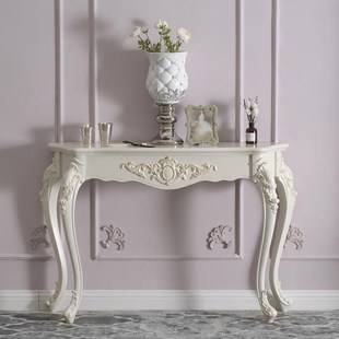 # European-style Entrance Table Entrance Cabinet Fashion Entrance Table Wall Table Semi-round Entrance Table Decorative Table Simple Entrance Hall