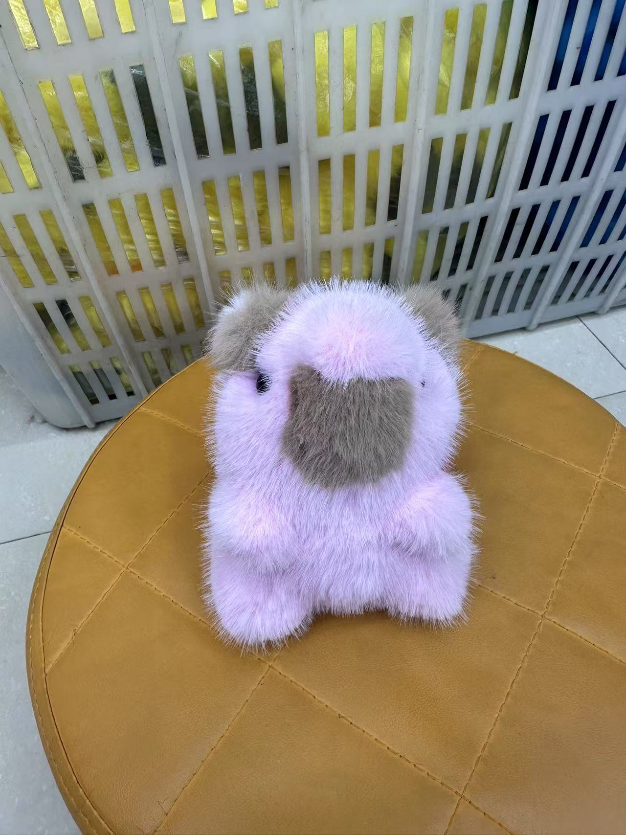 Nuevo espuma espuma capibara colgante muñeca de peluche marmota llavero de automóvil bolso colgante