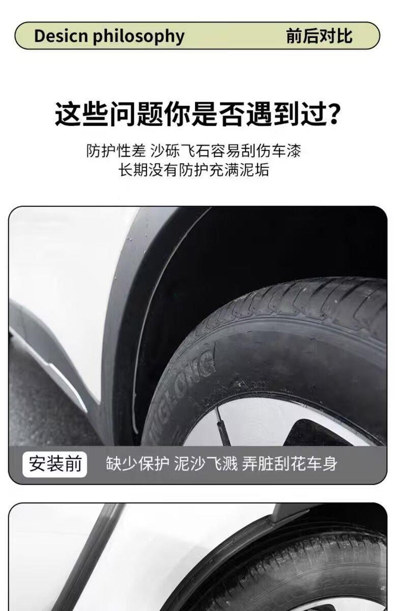 Suitable for 25 models of BYD Sea Lion 05EV, rear door lining fender, original front and rear wheel mud flaps, modification accessories