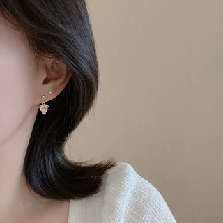 dz时尚简约迷你小葡萄耳钉女潮耳饰气质轻奢小众设计感耳环批发