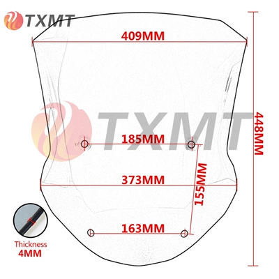 Windshield Guide — Motorcycle front windshield