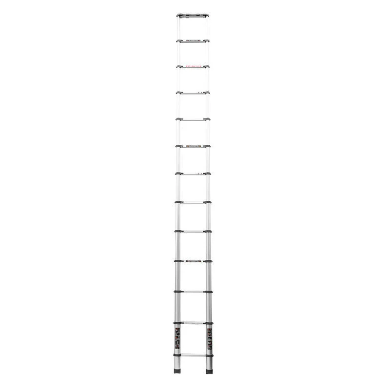 Ladder aluminum alloy telescopic ladder thickened multifunctional lift ladder bamboo ladder straight ladder artificial ladder quickly folded ladder