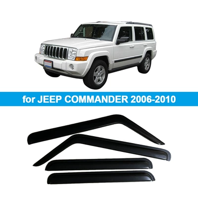 Suitable for Jeep Commander 2006-2010 Rain Shield Side Window Deflector Rain Eyebrow Thickened Light-Transmitting (Rain shield) - for-jeep-commander-2006-20104pcs