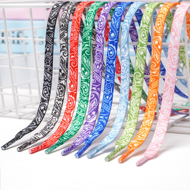 Cashew Flower Shoelaces Wholesale Suitable for Ajiaf1 Air Force One Sports Shoes Sneakers Dunk Men's and Women's Shoelace Rope Pair Cashew Flower Shoelaces Wholesale Suitable for Ajiaf1 Air Force One Sports Shoes Sneakers Dunk Men's and Women's Shoelace Rope Pair