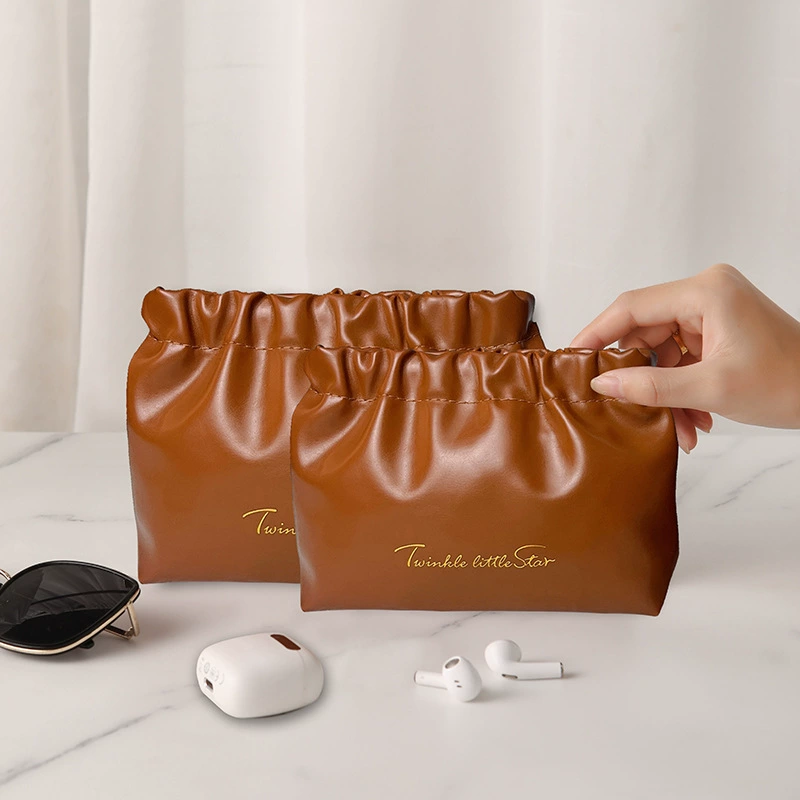 Новая плиссированная сумка-шарпелет, женская портативная сумка, портативная сумка для хранения данных, кошелек для монет, дорожная портативная сумка для хранения, сумка для помады