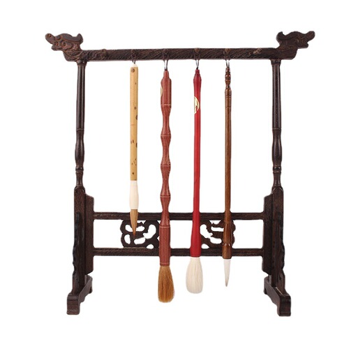 Biyoumi brush holder chicken wing wooden pen hanging calligraphy new Chinese style study faucet pen holder study brush crisp pen holder
