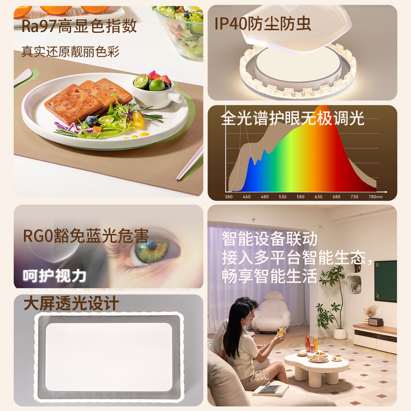 Luz de techo de la sala de estar 2026 nueva moderna dormitorio principal lámpara de estudio doméstica alta sensación de habitación Zhongshan luminaria 357L