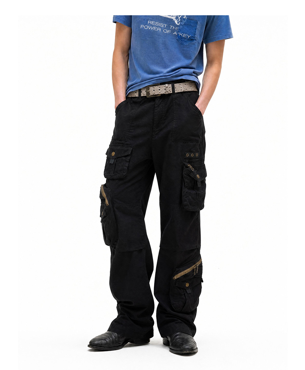 MADEEXTREME Paratrooper Cargo Straight-Leg Trousers