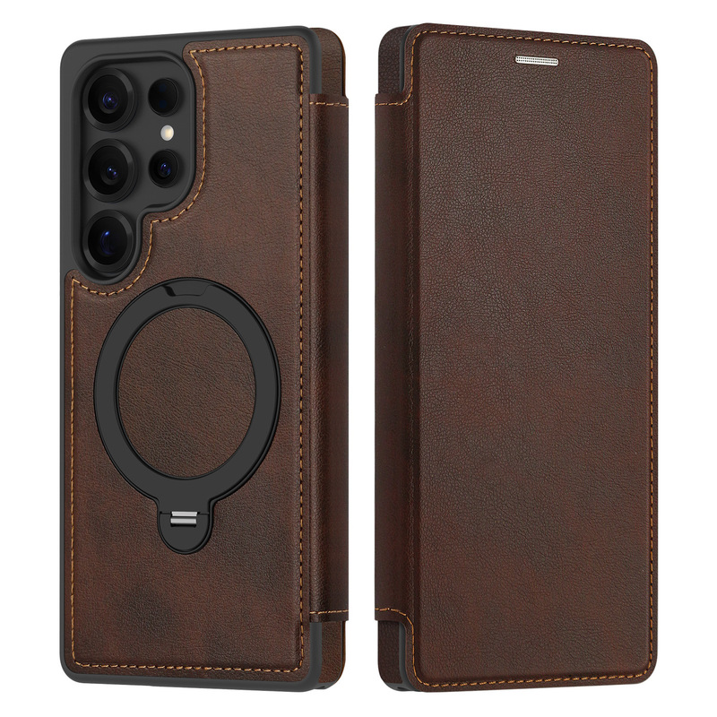 Suitable for Samsung S26Ultra Mobile Phone Case Flip Cover Leather Case Armor Shield 360 ° Magnetic Stand S25Plus Protective Case Suitable for Samsung S26Ultra Mobile Phone Case Flip Cover Leather Case Armor Shield 360 ° Magnetic Stand S25Plus Protective Case