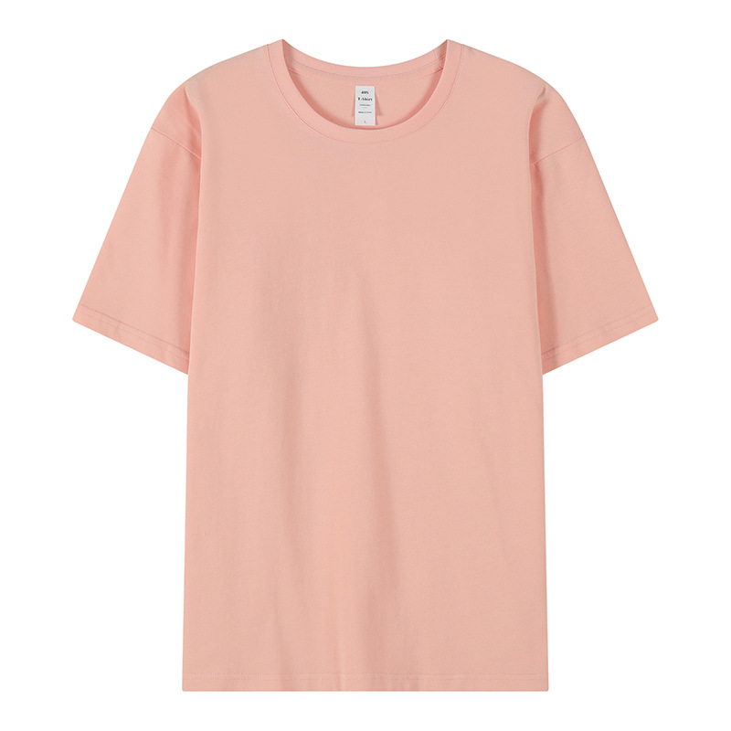 Camiseta publicitaria de algodón personalizada para hombres con dibujos de procesamiento de algodón peinado ropa de trabajo camiseta de manga corta camiseta cultural de algodón