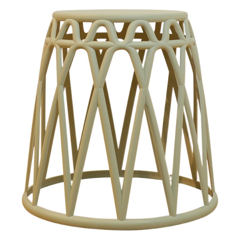 Moderno minimalista nórdico redondo taburete engrosada silla hogar adulto ocio silla de plástico respaldo taburete ligero apilamiento