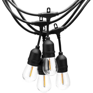 Outdoor Camping Style Atmosphere LED Light String Waterproof S14 Light Courtyard Marquee Holiday Lighting Decorative Light Solar Light