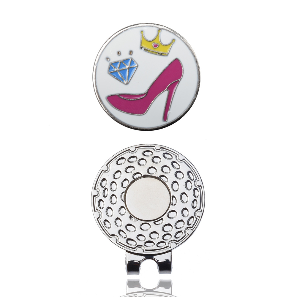 Golf magnético clip de metal imán clip logotipo marca Marca Diseño y producción