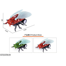 彩色仿真回力知了儿童迷你卡通昆虫小玩具食品杂志赠品趣味回力