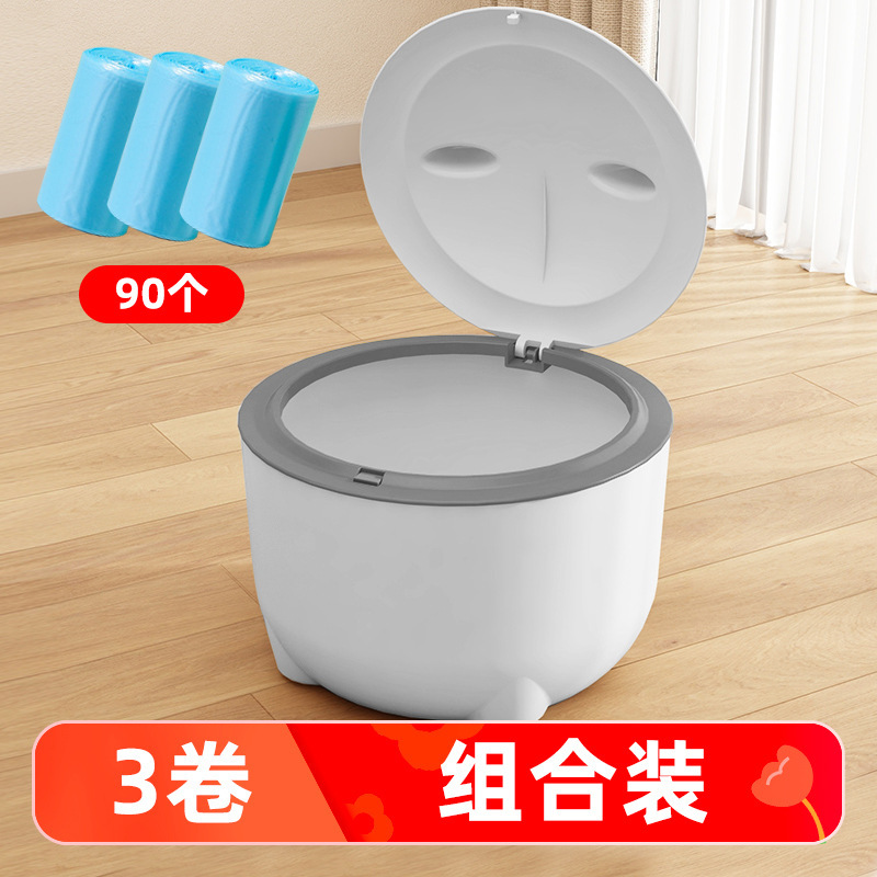 El nuevo bote de basura para mascotas evita que las mascotas se volteen, limpia y desodoriza la arena para gatos con tapa, suministros para botes de basura para perros al por mayor