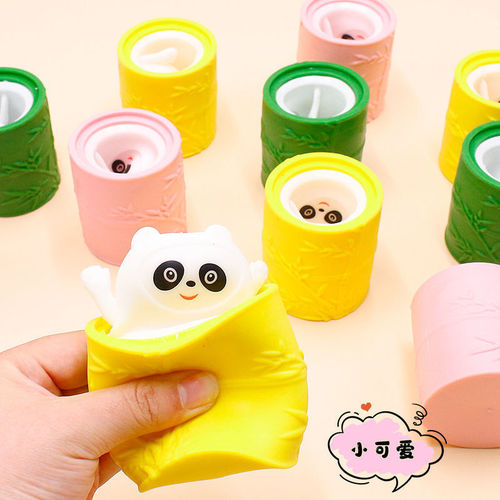 Creative decompression cute cheese mouse cup, squeeze and vent squirrel cup, decompression toys wholesale
