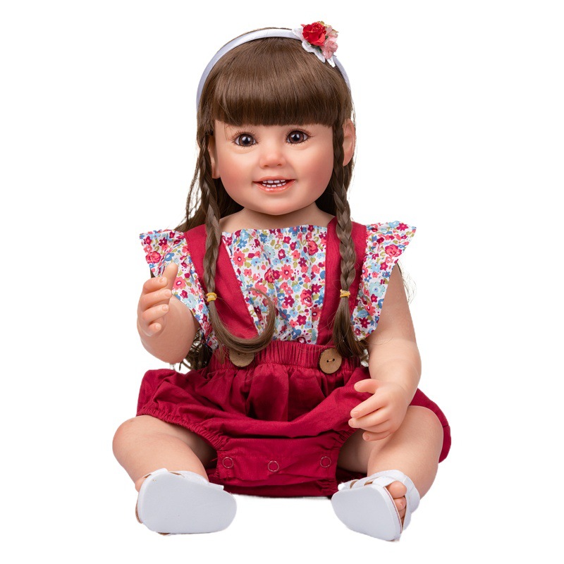 55cm completo pegamento simulación bebé princesa muñeca Cammi 3D piel transfronteriza e-commerce suministro entrega de una sola pieza