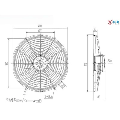 Fan 80W90W120W Straight-Blade Curved-Blade Universal