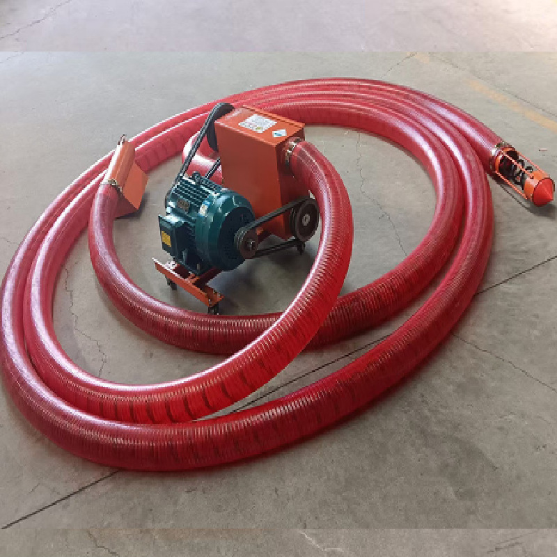 二十米加长版软管吸粮机 可弯曲电动抽粮机 中驱动管式提升机