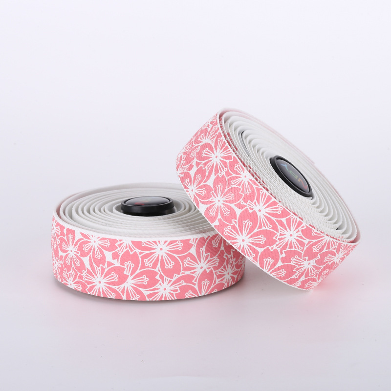 Cherry Blossom con cinturón de bicicleta de carretera cinturón de bicicleta cinturón de giro de bicicleta cinturón de amortiguación, antideslizante, cómodo, transpirable, resistente al desgaste, cinturón de mosca muerta