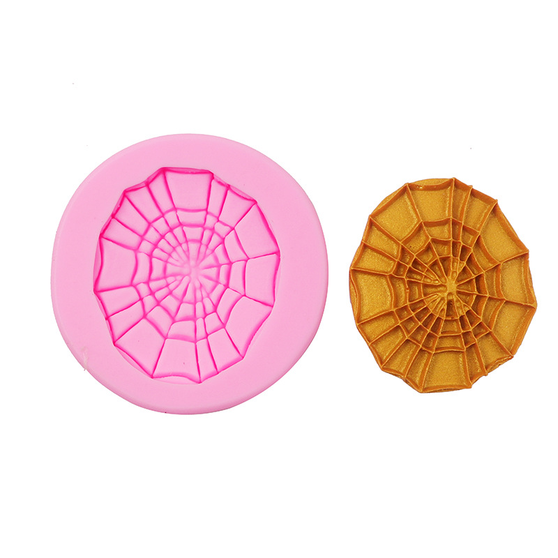 Halloween de vestir dedo fondant molde de silicona calabaza cráneo casa embrujada pastel de chocolate molde para hornear