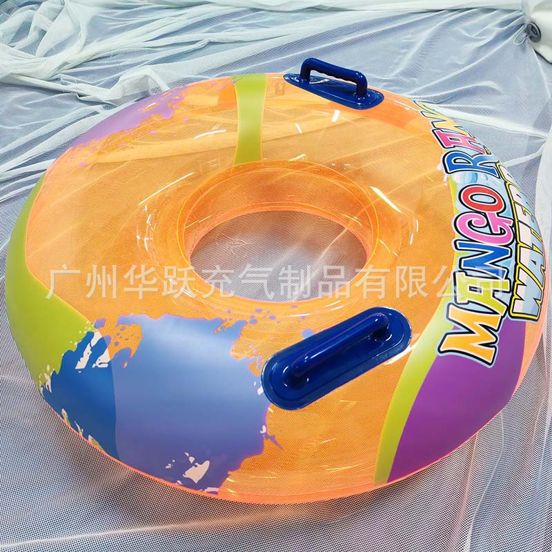 Water park inflatable double raft PVC thickened single three person water slide drifting swimming ring manufacturers big horn