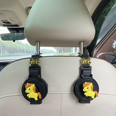 Car cup holder/beverage holder Holder Hook, Multifunctional 2-in-1 - water-cup-holderhook-two-in-one-black-wuma-1-2-pieces