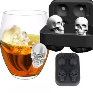 Ice Cube Mold Press Ice Tray for Home Use, DIY Edible Ice-Making Tool, Refrigerator Frozen Skull, Easy to Demold