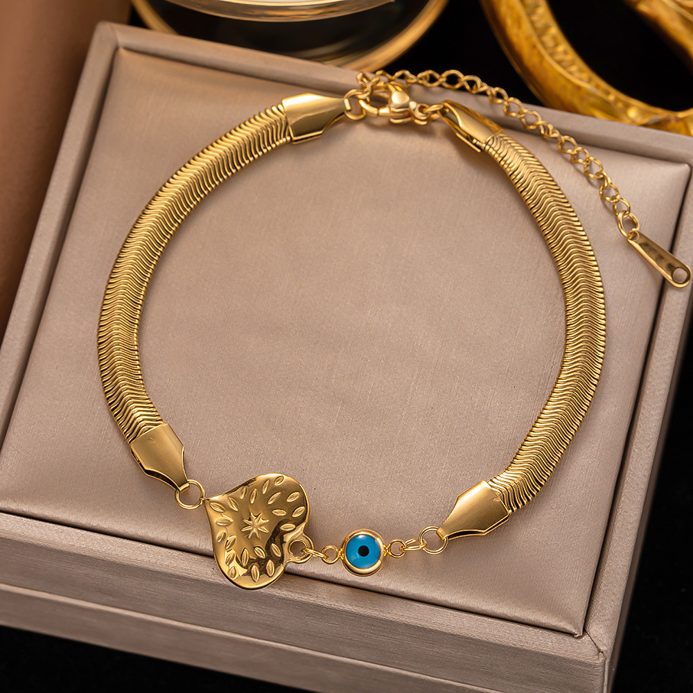 Golden Butterfly Snake Chain Bracelet