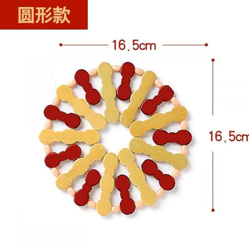 공장 직접 공급 가정용 대나무 절연 패드 접시 그릇 패드 티 컵 캐서롤 매트 04102 마구간 슈퍼마켓 도매