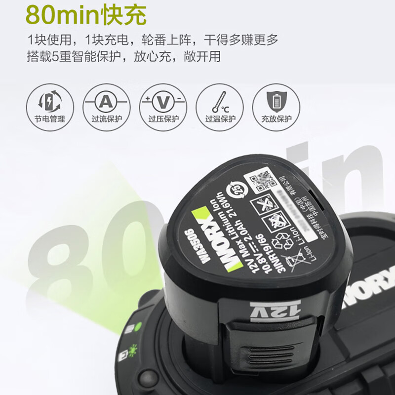 WIX WIX WU132X litio sin escobillas destornillador de choque eléctrico perforador de mano doméstico destornillador eléctrico eléctrico