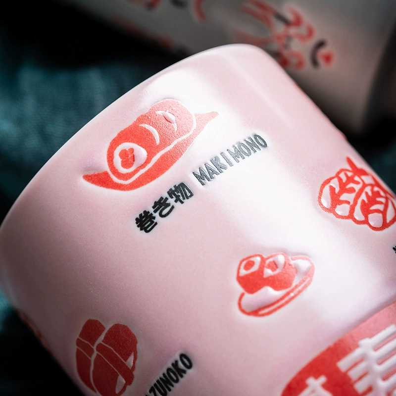 Процесс изготовления чая в японском стиле чашка из Jingdezhen керамика прямая чашка для воды чайная чашка суши чашка суши чашка японский магазин
