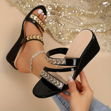 A 45603 Rhinestone platform women's slippers ˮ��Բͷ�¸���