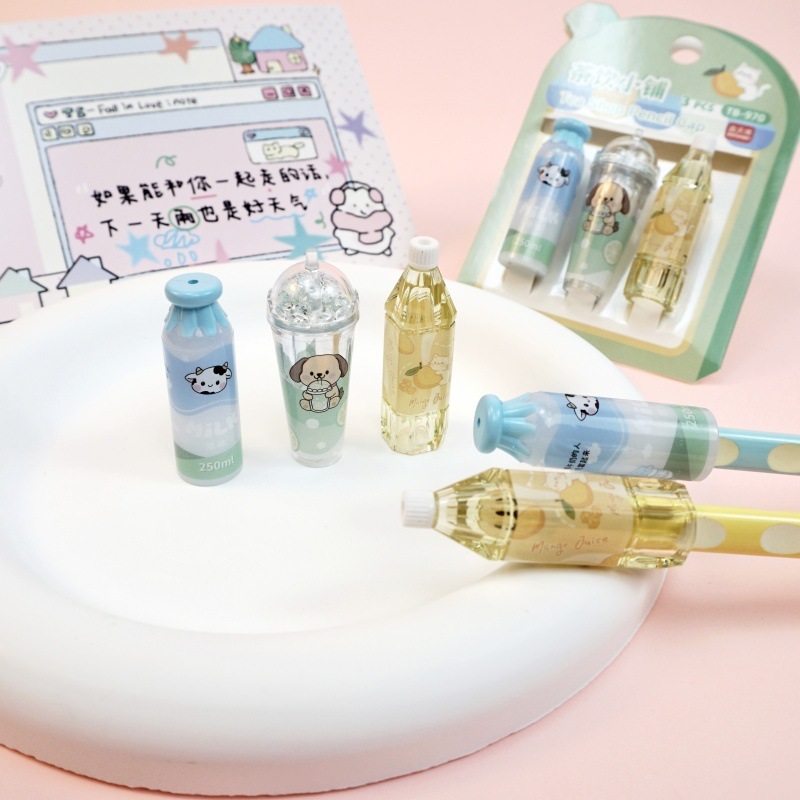 可爱造型铅笔帽小学生一年级笔套铅笔延长器保护套幼儿园用奖品|undefined