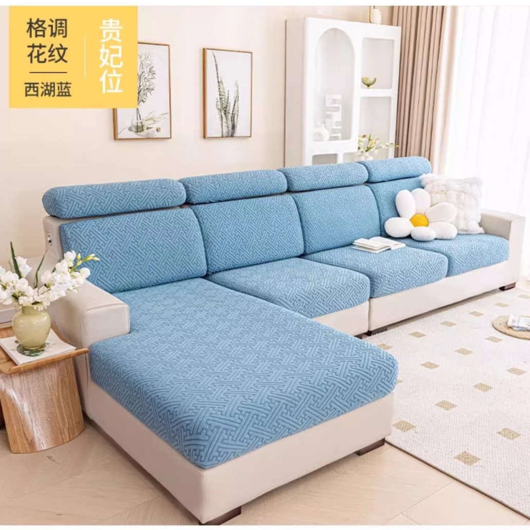 Funda de sofá universal antideslizante y elástica, protectora contra arañazos de gatos, para todas las estaciones.