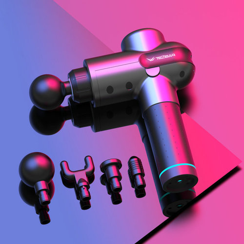 Tezewa fascia gun professional muscle vibration massage gun fitness equipment deep relaxation cervical spine mini fascia gun