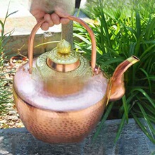 老式铜水壶手工铜茶壶酥油壶烧水商用茶楼壶大铜壶铜酒壶汤壶