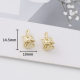 Jane Dafeng Rose Five-petal Small Flower Leaf Pendant Pendant diy Zinc Alloy Bracelet Necklace Accessories