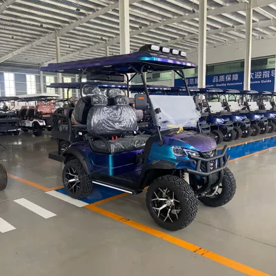 Export electric golf carts, four-wheel sightseeing Elektrikli qolf avtomobilləri - model-a-4-seater-comes-standard-with-features-optional-accessories-include-bumpers-cargo-rails-and-audio-systems