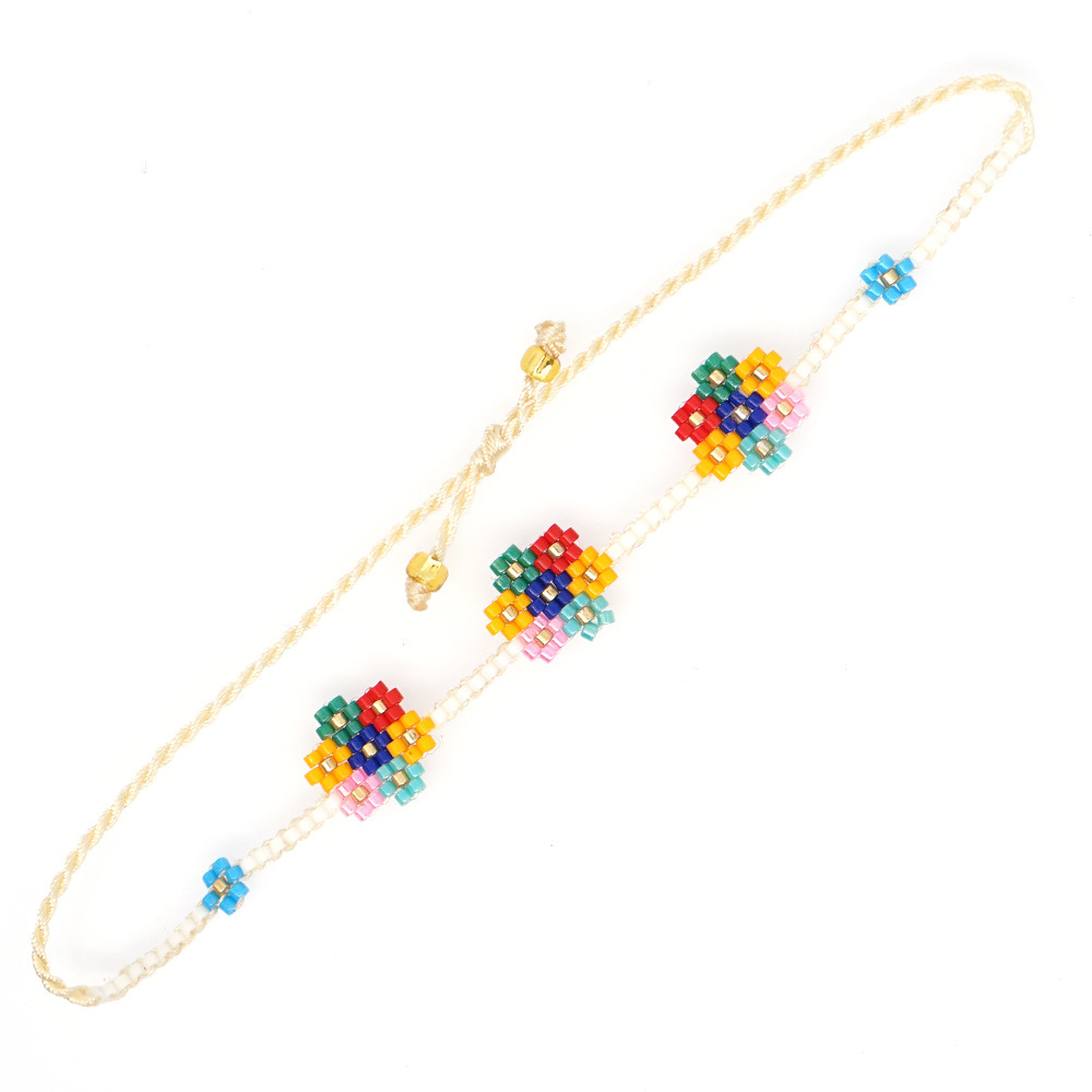 Bracelet Perlé Fleur Sept Couleurs Marguerite display picture 5