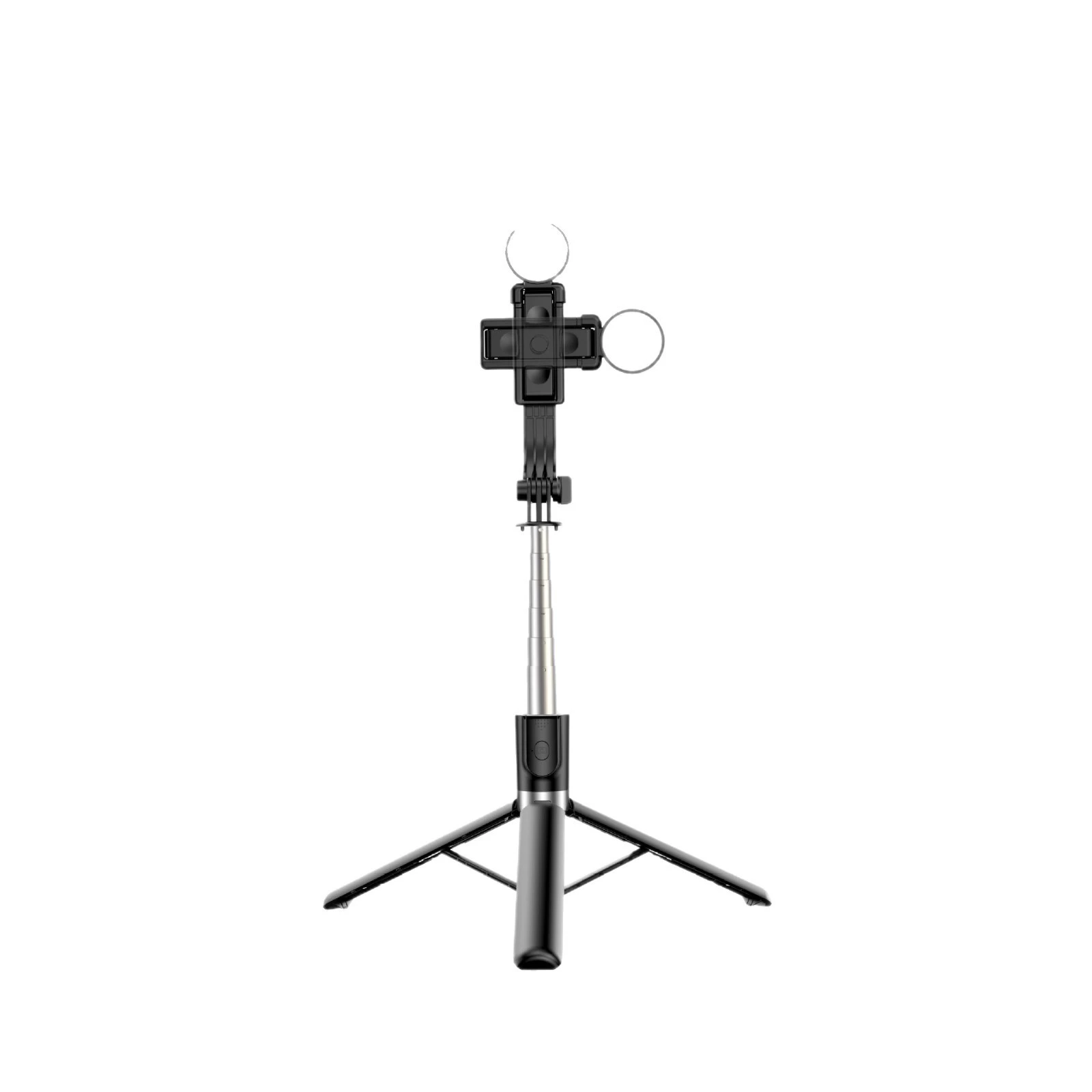 Mobile phone, telescopic handheld tubing, universal tripod, bluetooth