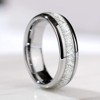 Stone inlay stainless steel, ring, European style