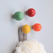 塑料无痕强磁多巴胺挂钩创意强力磁铁入户装饰挂件冰箱磁吸贴免钉